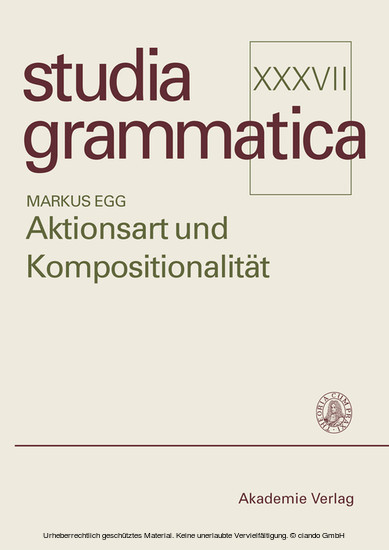 Aktionsart und Kompositionalität main product photo