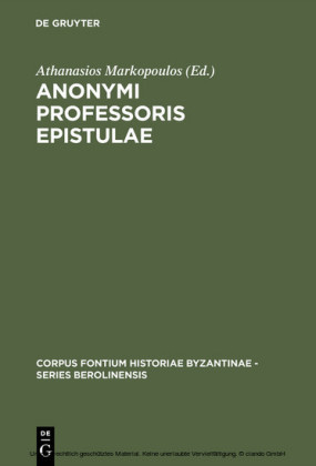 Anonymi Professoris Epistulae