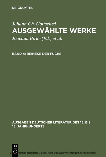 Reineke der Fuchs main product photo