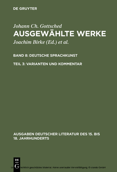Varianten und Kommentar main product photo