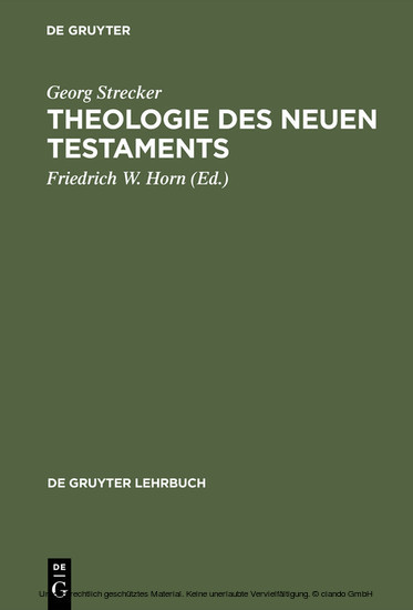Theologie des Neuen Testaments main product photo