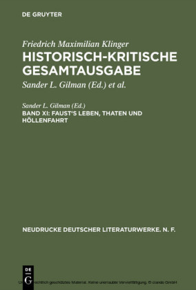 Faust's Leben, Thaten und Höllenfahrt