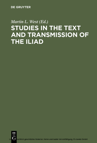 Studies in the Text and Transmission of the Iliad main product photo