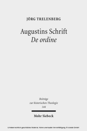 Augustins Schrift De ordine