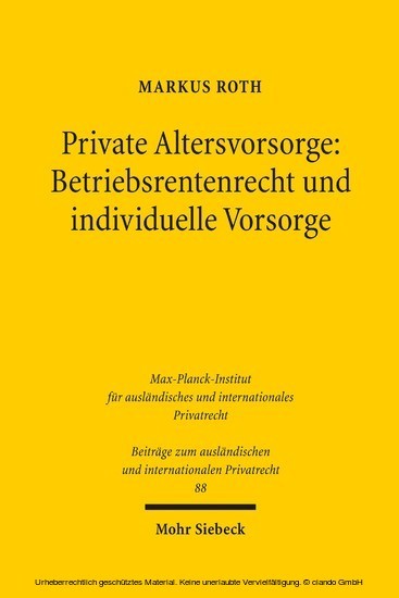 Private Altersvorsorge: Betriebsrentenrecht und individuelle Vorsorge main product photo