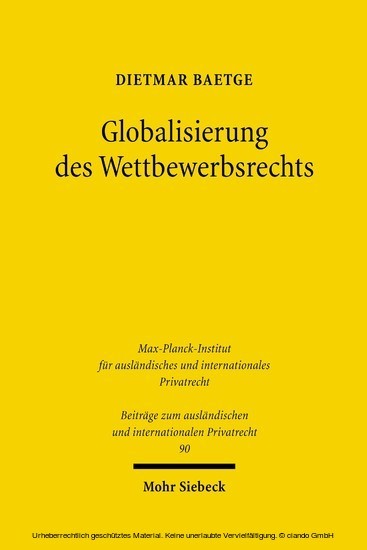 Globalisierung des Wettbewerbsrechts main product photo