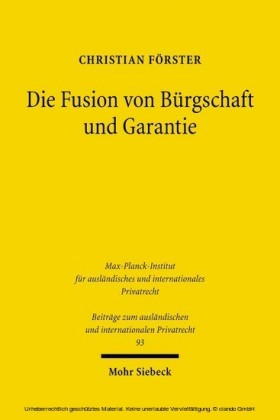 Die Fusion von Bürgschaft und Garantie