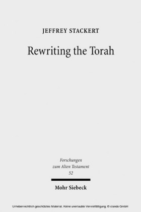 Rewriting the Torah