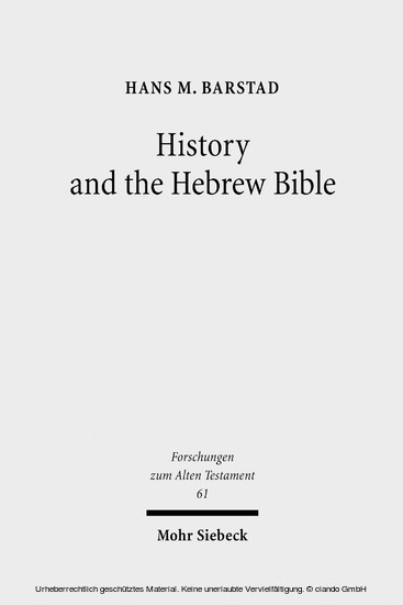History and the Hebrew Bible main product photo