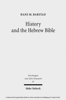 History and the Hebrew Bible