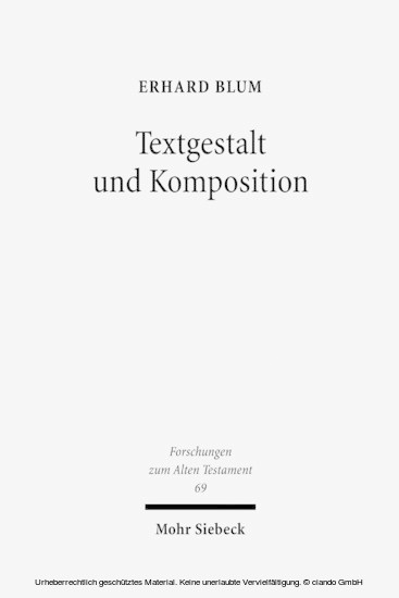 Textgestalt und Komposition main product photo
