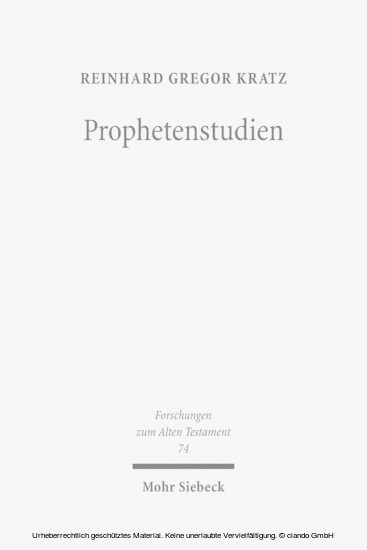 Prophetenstudien main product photo