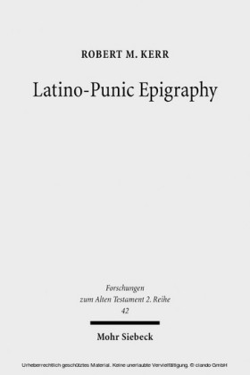 Latino-Punic Epigraphy