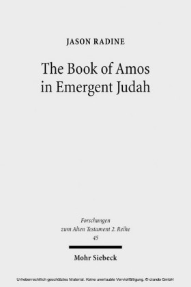The Book of Amos in Emergent Judah