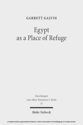 Egypt as a Place of Refuge