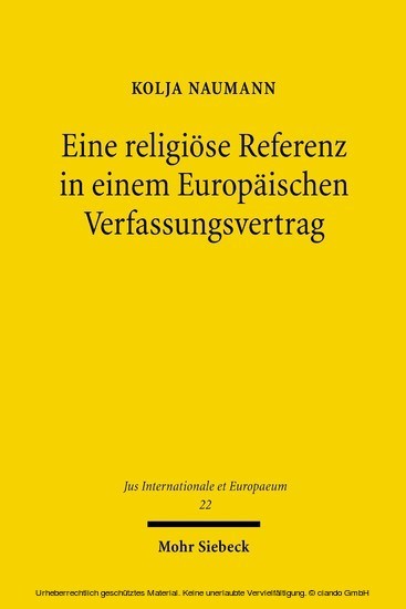 Eine religiöse Referenz in einem Europäischen Verfassungsvertrag main product photo