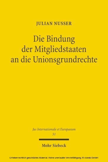 Die Bindung der Mitgliedstaaten an die Unionsgrundrechte main product photo