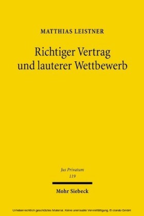 Richtiger Vertrag und lauterer Wettbewerb