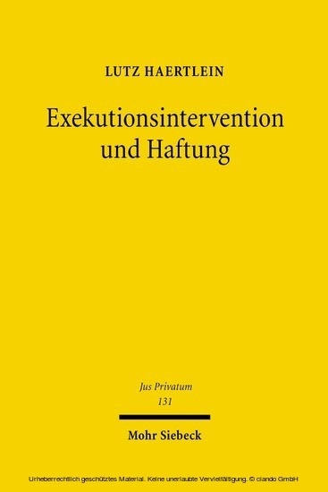 Exekutionsintervention und Haftung main product photo