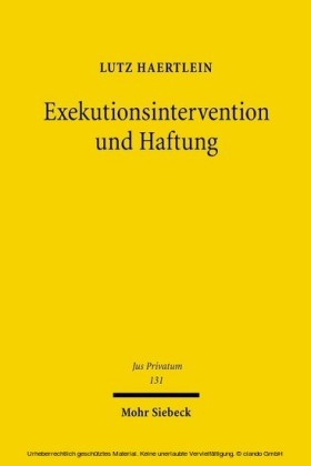 Exekutionsintervention und Haftung