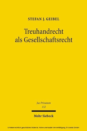 Treuhandrecht als Gesellschaftsrecht main product photo