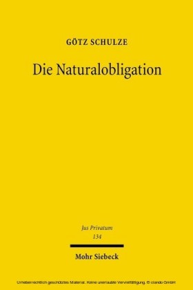 Die Naturalobligation