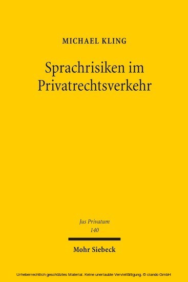 Sprachrisiken im Privatrechtsverkehr main product photo