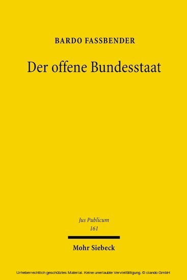 Der offene Bundesstaat main product photo