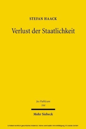 Verlust der Staatlichkeit