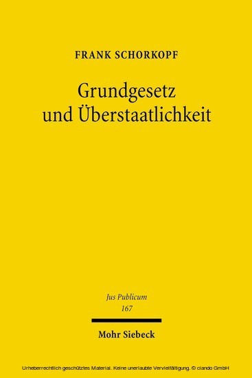 Grundgesetz und Überstaatlichkeit main product photo