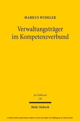 Verwaltungsträger im Kompetenzverbund