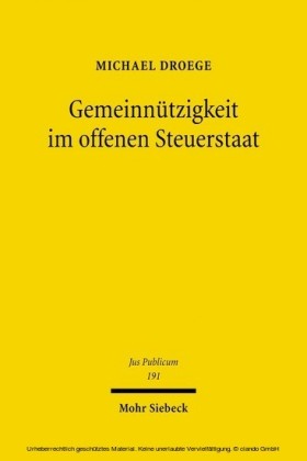 Gemeinnützigkeit im offenen Steuerstaat