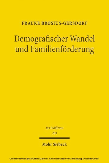 Demografischer Wandel und Familienförderung main product photo