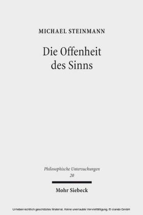 Die Offenheit des Sinns