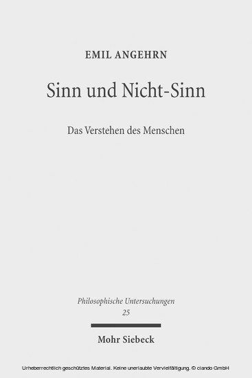 Sinn und Nicht-Sinn main product photo