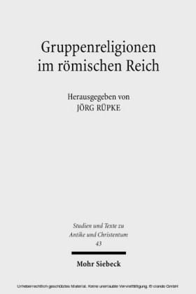 Gruppenreligionen im römischen Reich