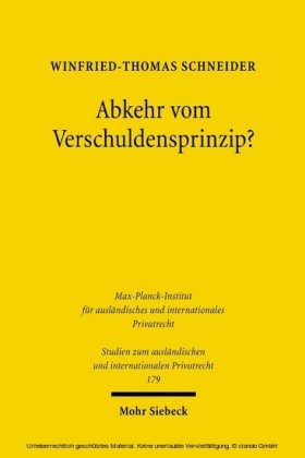 Abkehr vom Verschuldensprinzip?