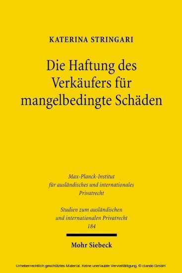 Die Haftung des Verkäufers für mangelbedingte Schäden main product photo