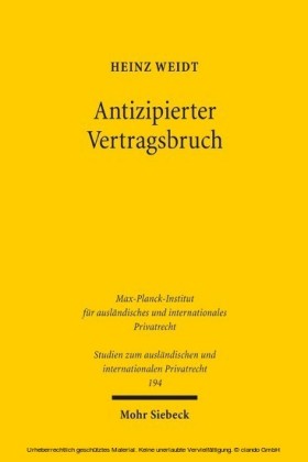 Antizipierter Vertragsbruch