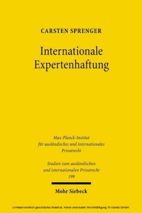 Internationale Expertenhaftung