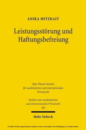 Leistungsstörung und Haftungsbefreiung