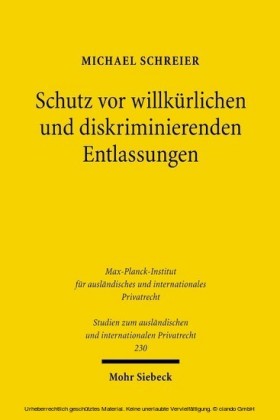 Schutz vor willkürlichen und diskriminierenden Entlassungen