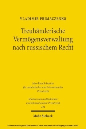 Treuhänderische Vermögensverwaltung nach russischem Recht