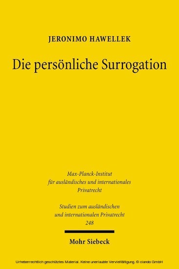 Die persönliche Surrogation main product photo
