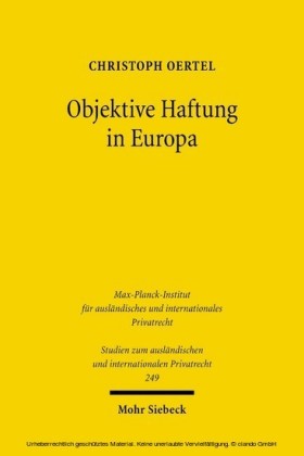 Objektive Haftung in Europa
