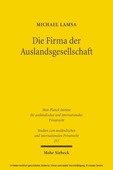 Die Firma der Auslandsgesellschaft main product photo