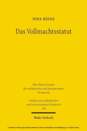 Das Vollmachtsstatut