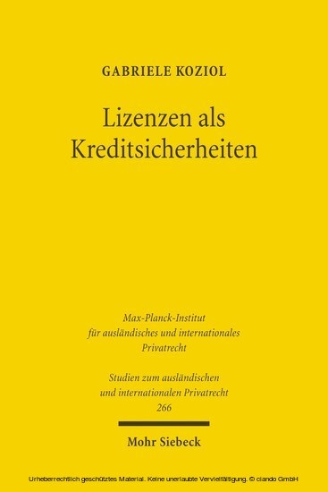 Lizenzen als Kreditsicherheiten main product photo