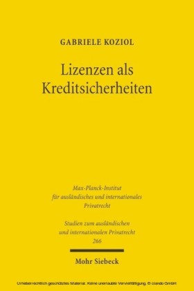 Lizenzen als Kreditsicherheiten