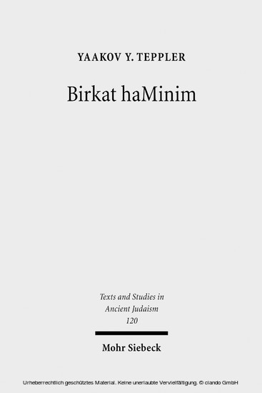 Birkat haMinim main product photo